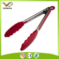 Stainless Steel salad food tong With Silicone tips